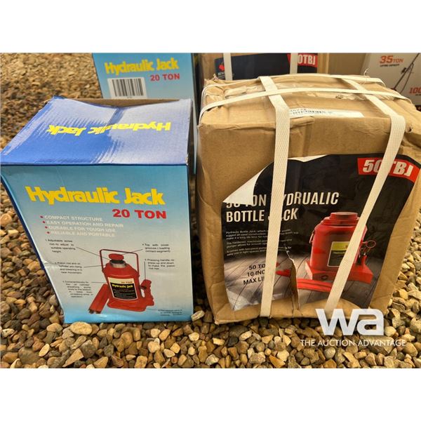 (2) Hydraulic Bottle Jacks 50 & 20 Ton