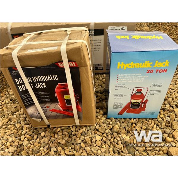 (2) Hydraulic Bottle Jacks 50 & 20 Ton