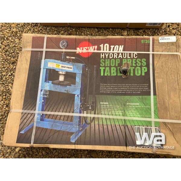 10 Ton Hydraulic Shop Press Table Top