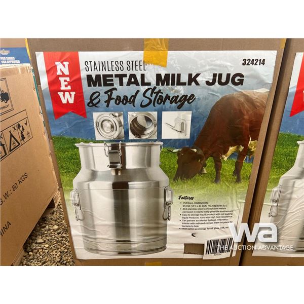 20L Stainless Steel Milk Jug