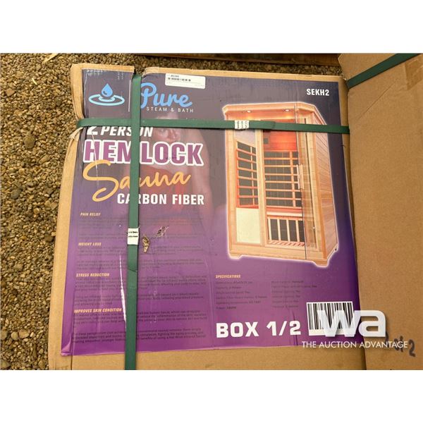 Pure Steam & Bath 2 Person Hemlock Sauna