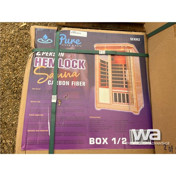 Pure Steam & Bath 2 Person Hemlock Sauna