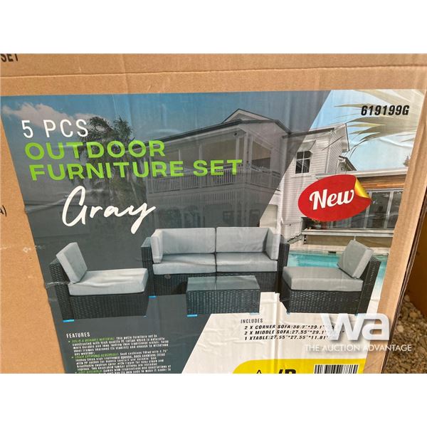 5 PCS Outdoor Furniture Patio Set