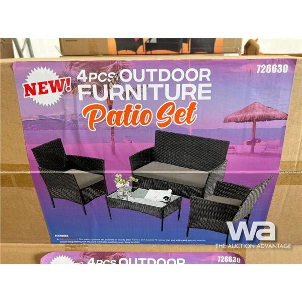 4 PCS Outdoor Furniture Patio Set