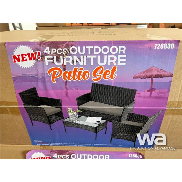 4 PCS Outdoor Furniture Patio Set
