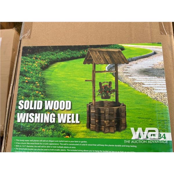 Solid Wood Wishing Well