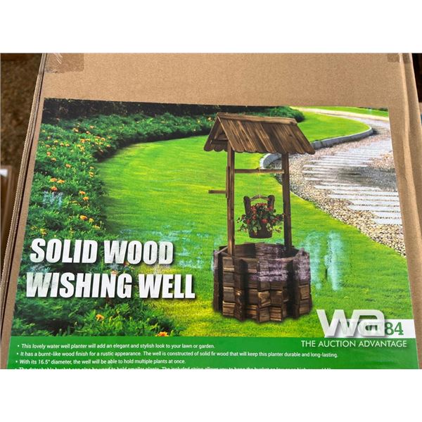 Solid Wood Wishing Well