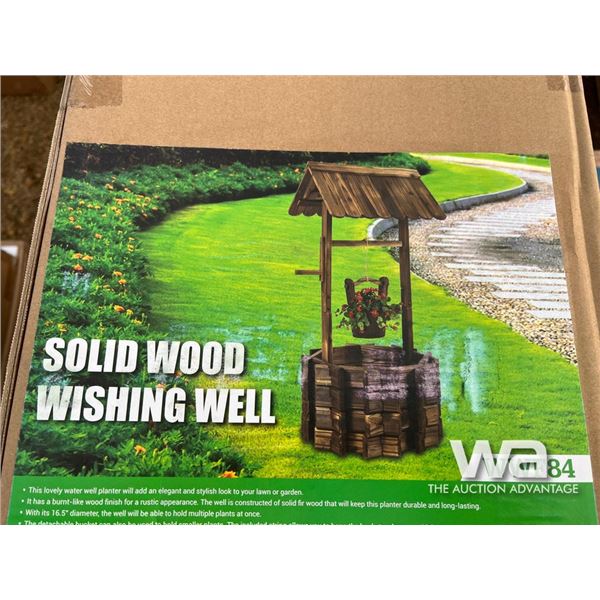 Solid Wood Wishing Well