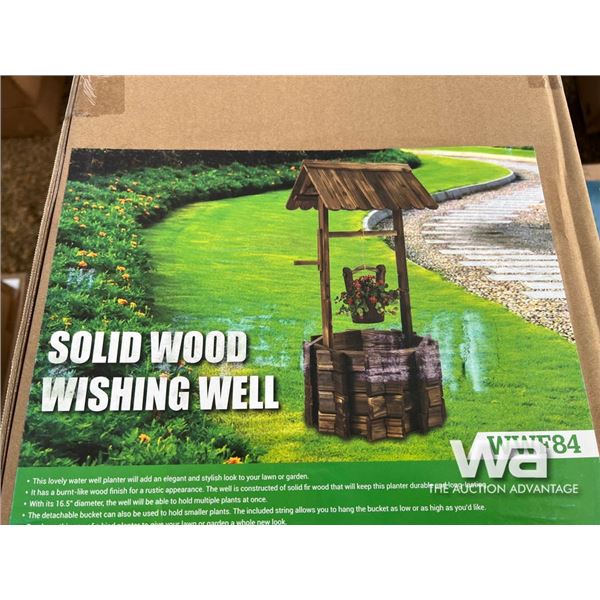 Solid Wood Wishing Well
