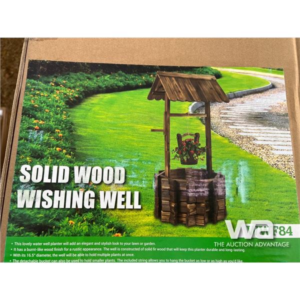 Solid Wood Wishing Well