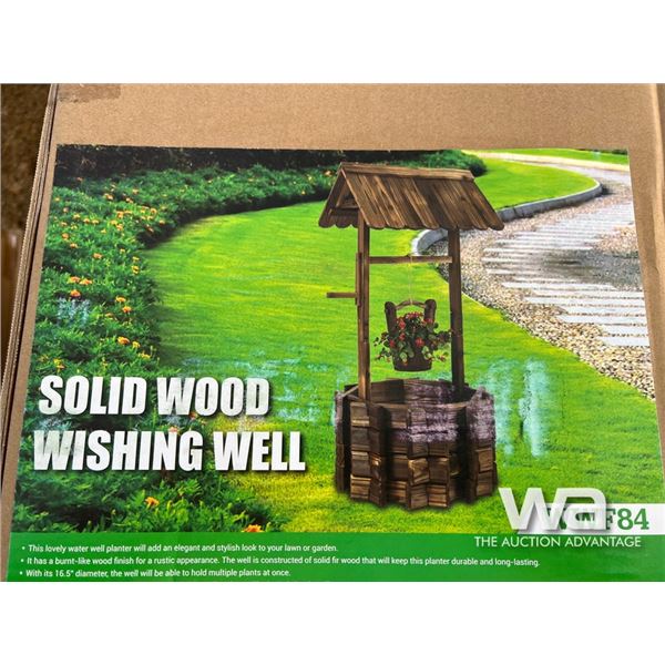Solid Wood Wishing Well