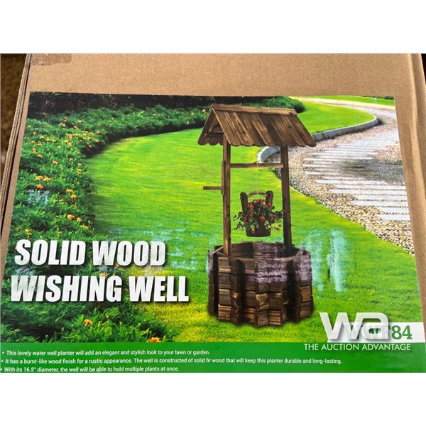 Solid Wood Wishing Well