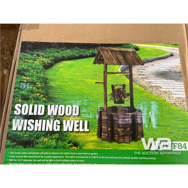 Solid Wood Wishing Well
