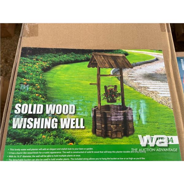 Solid Wood Wishing Well