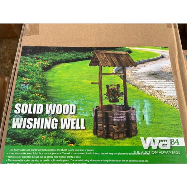 Solid Wood Wishing Well