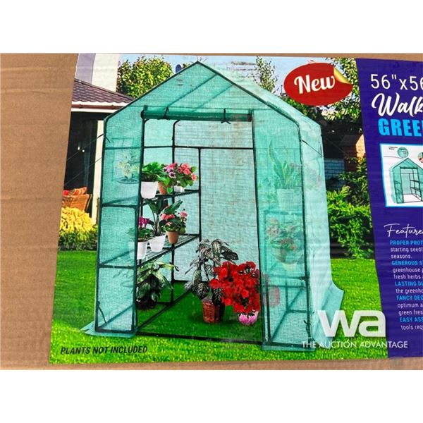 Walk In Roll Up Greenhouse & Shelves