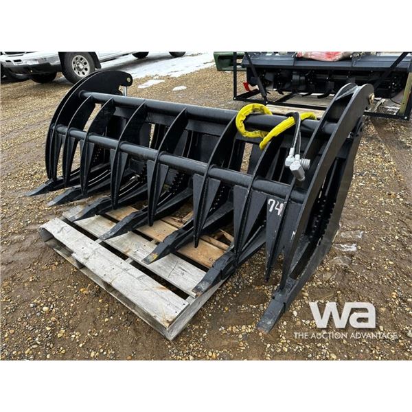 2023 74 IN. Alstar HD Skid Steer Log Grapple