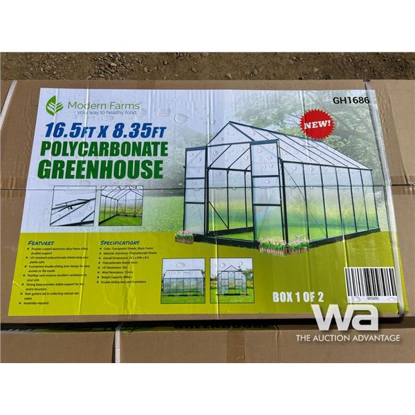 Modern Farms Polycarbonate Greenhouse