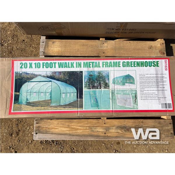 20X10 FT. Walk In Greenhouse