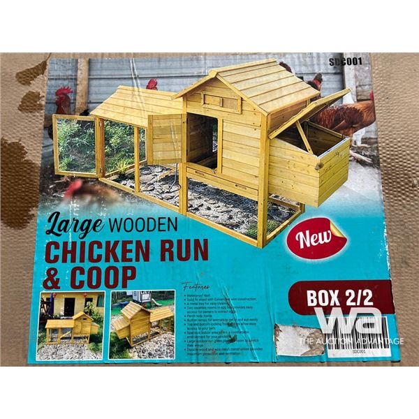Large Wooden Chicken Run & Coop