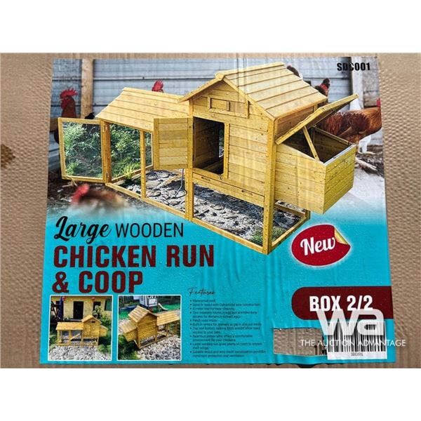 Large Wooden Chicken Run & Coop