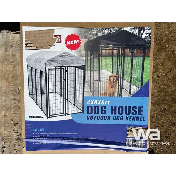 4X8X6 FT. Dog House Outdoor Dog Kennel