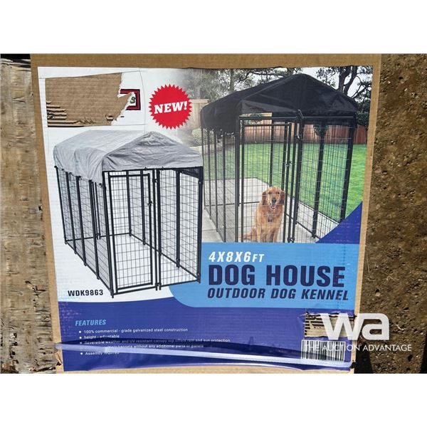 4X8X6 FT. Dog House Outdoor Dog Kennel