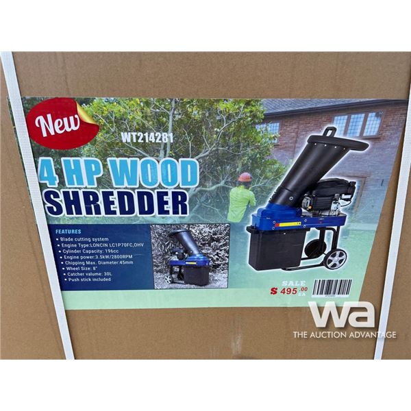Gas 4 HP Wood Shredder