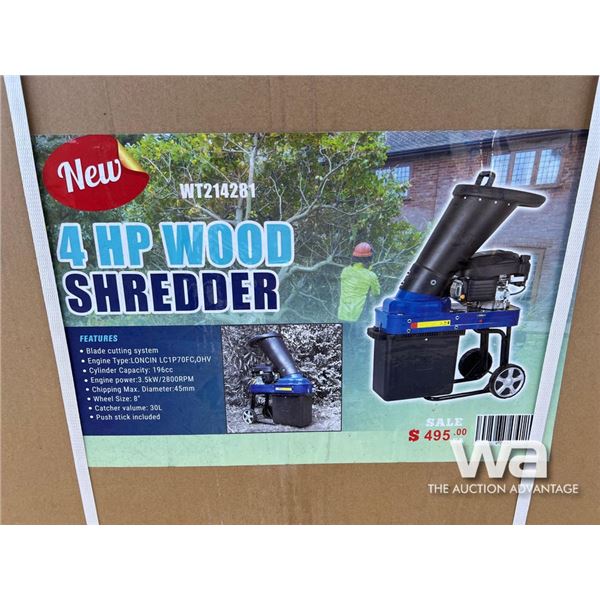 Gas 4 HP Wood Shredder