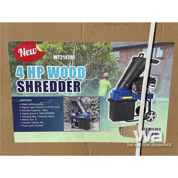 Gas 4 HP Wood Shredder