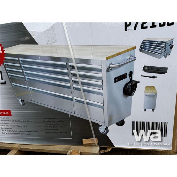 Siebel 72 IN. Stainless Rolling Tool Chest