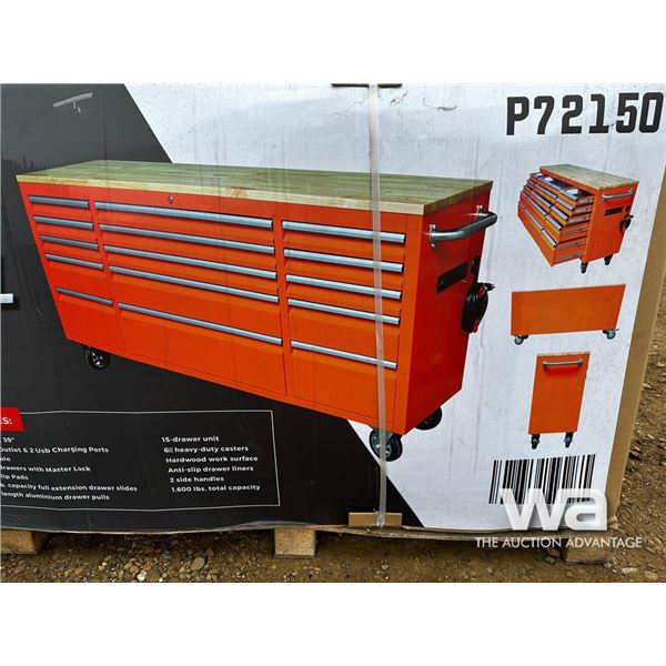 Siebel 72 IN. Orange Rolling Tool Chest