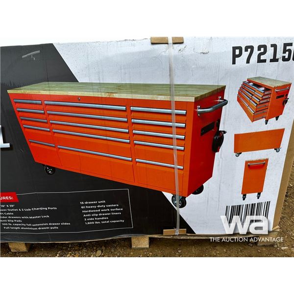 Siebel 72 IN. Orange Rolling Tool Chest