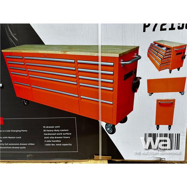 Siebel 72 IN. Orange Rolling Tool Chest
