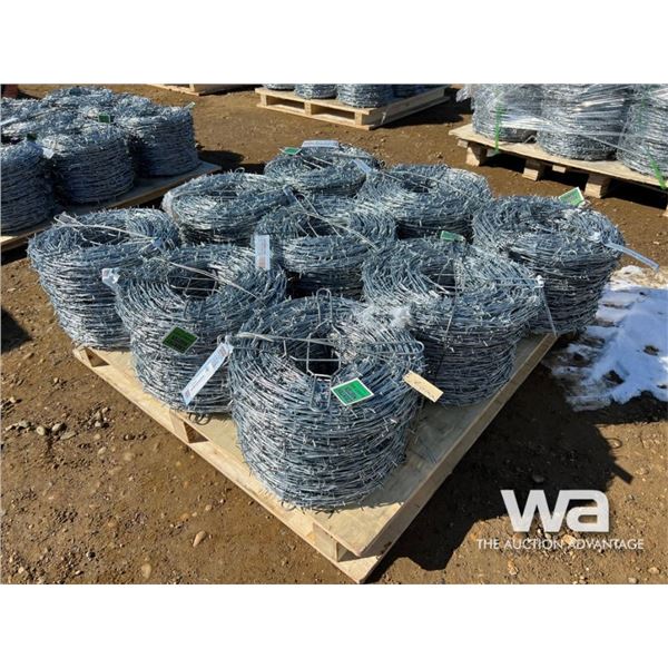 (9) Rolls Of 1320 FT. 12.5 Gauge Barbed Wire