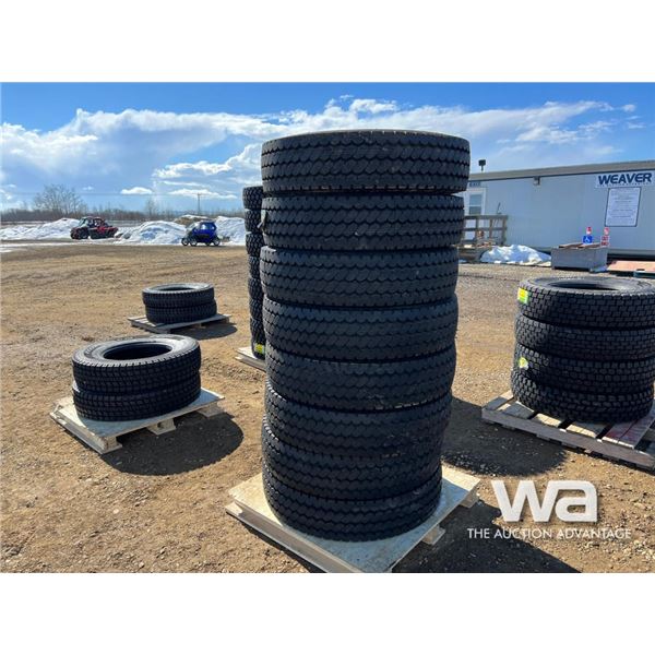 (8) Grizzly 11R22.5-16PR Truck Tires