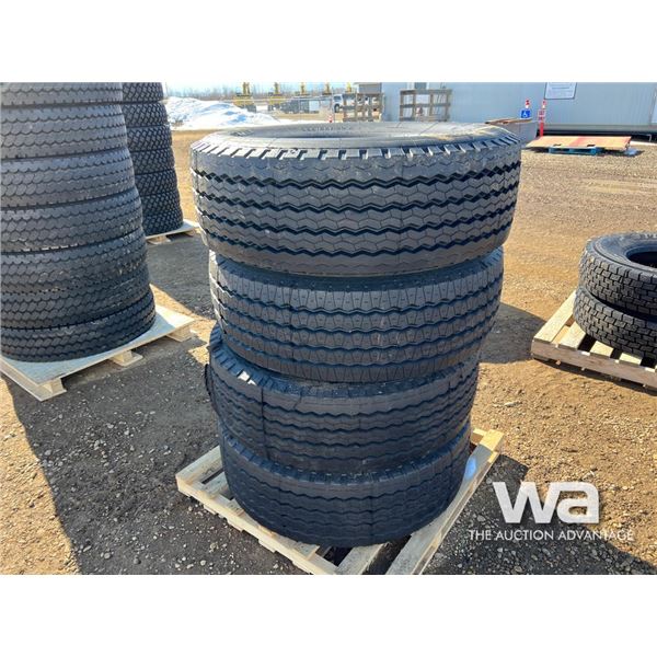 (4) Grizzly 385/65R22.5-16PR Truck Tires