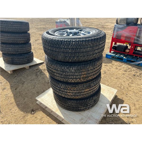 (4) Michelin LTX A/T LT275/70R18 Tires & Rims
