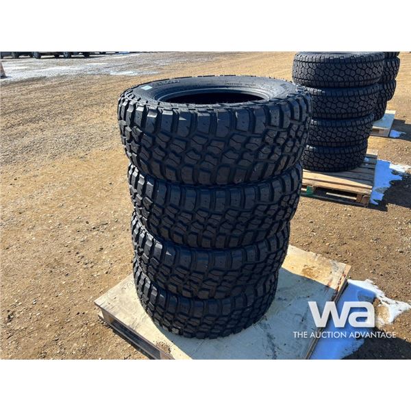 (4) Grizzly Mud Terrain LT285/65R18 Tires