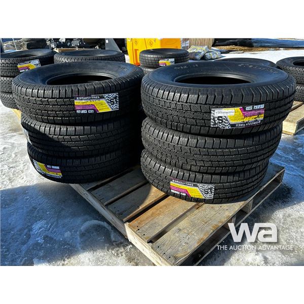 (6) Grizzly ST235/80R16 Trailer Tires