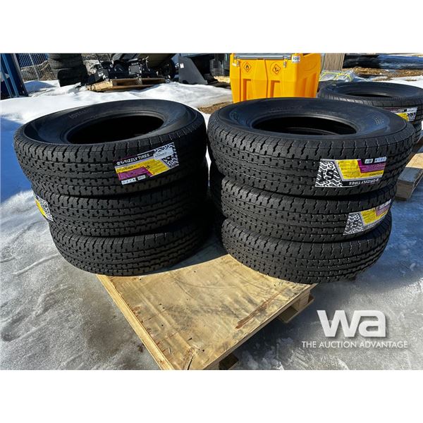 (6) Grizzly ST235/80R16 Trailer Tires