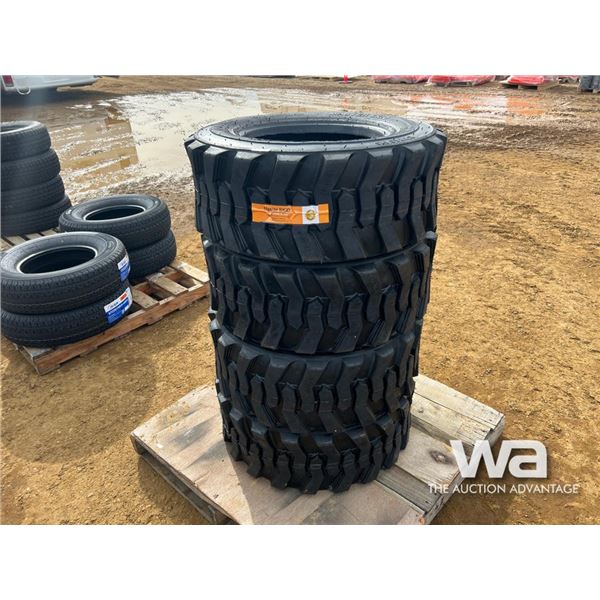 (4) Wrangler 12-16.5 Skid Steer Tires