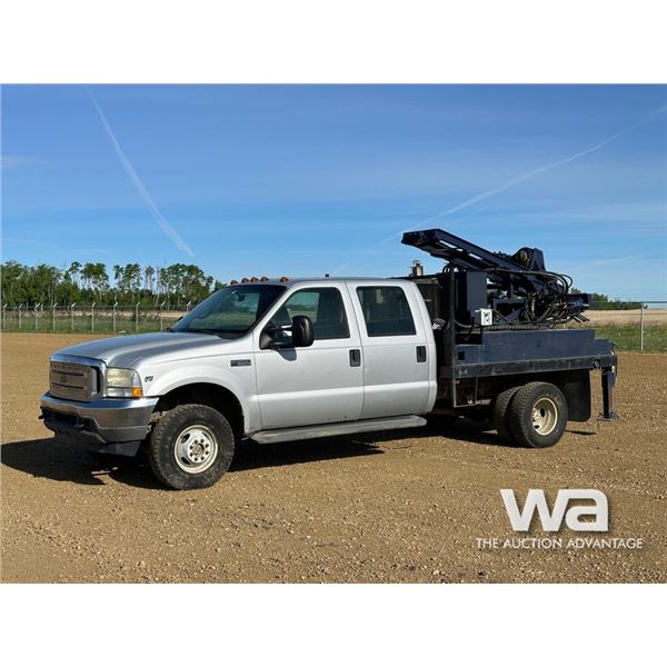 2002 FORD F350 CREW CAB MOBILE DRILL TRUCK