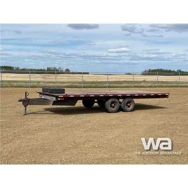 CUSTOM 8 FT. X 18 FT. T/A  FLAT DECK  TRAILER