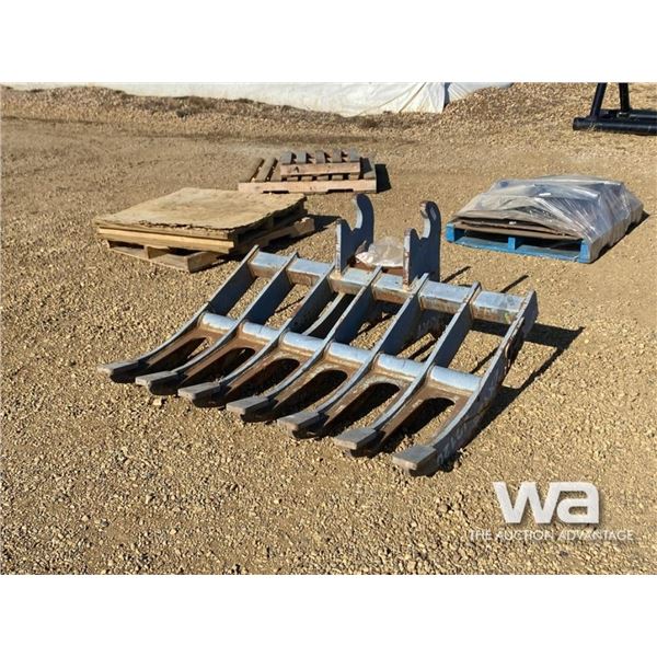 60 IN. BRUSH RAKE TO FIT EXCAVATOR