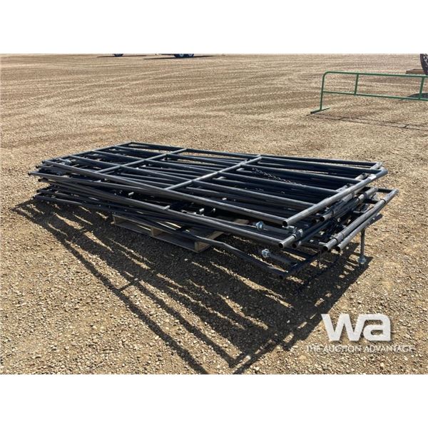 (11) 12 FT. GREY LIVESTOCK GATES