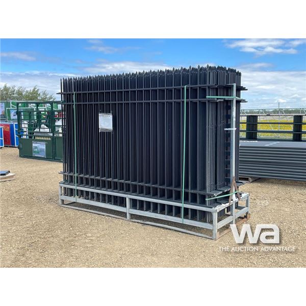 (24) GALVANIZED 10 X 7 FT. STEEL FENCING