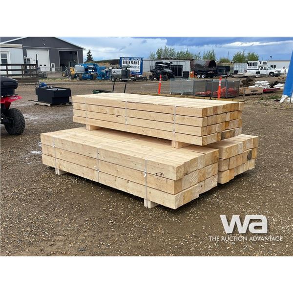 (2) 6X6X8 FT. (1) 4X4X8 FT. ROUGH SPRUCE LUMBER