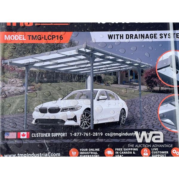 TMG 10 X 16 FT. CLEAR ALUMINUM CARPORT