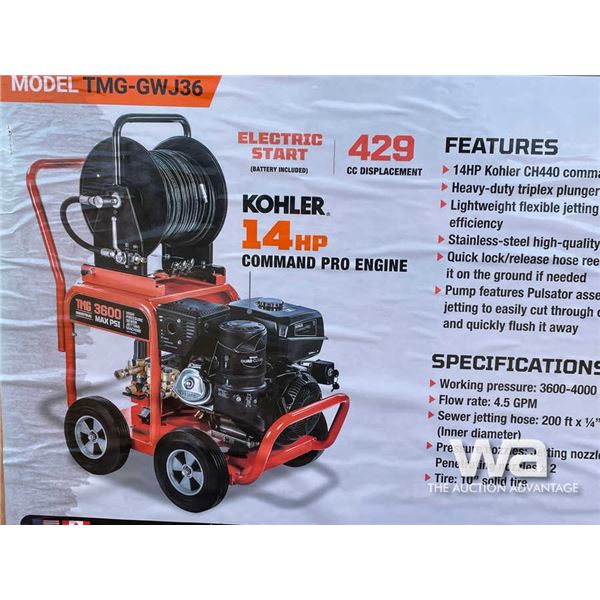 TMG 3600 PSI SEWER JETTING MACHINE